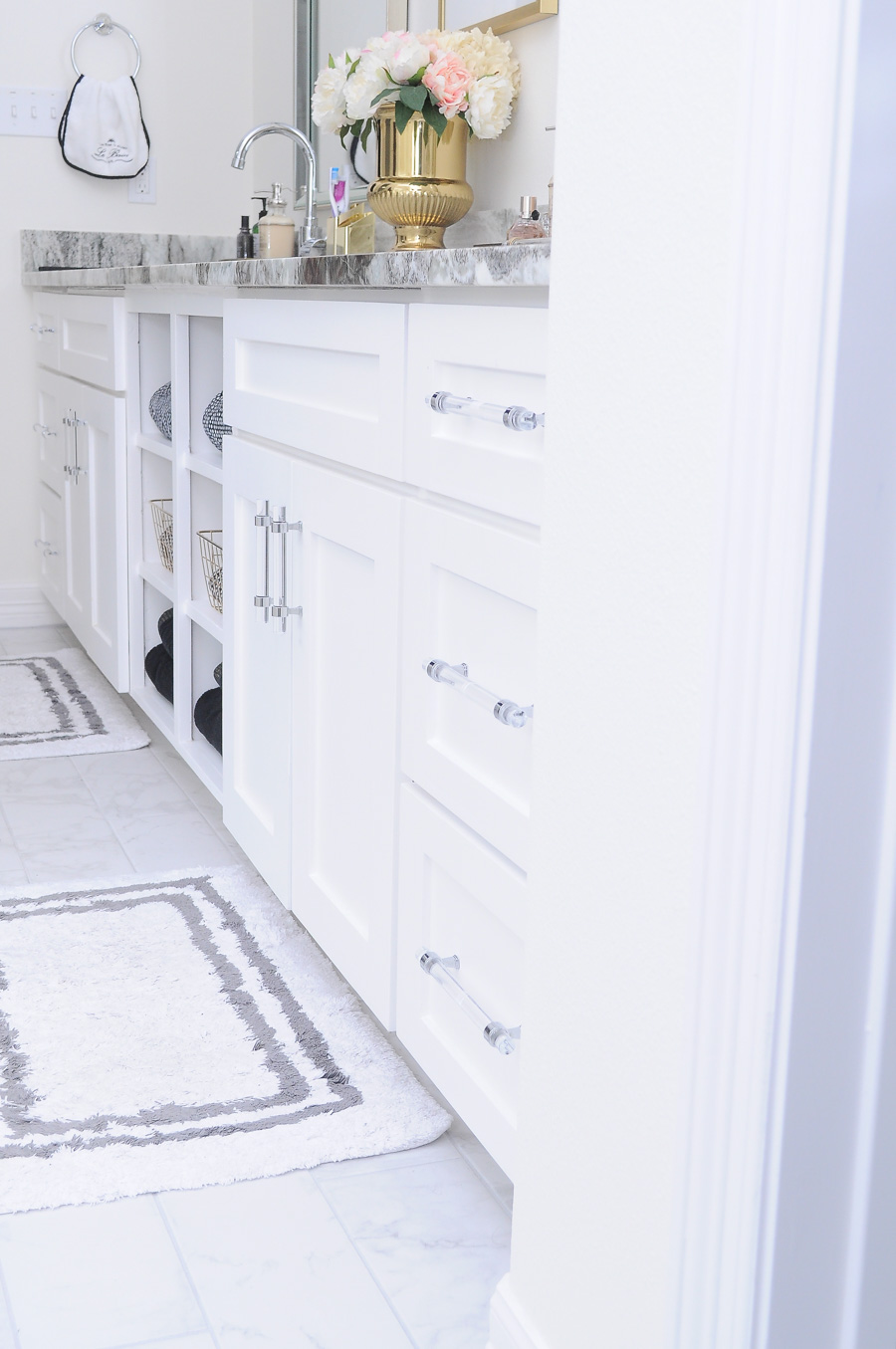 Diy Chrome To Brushed Brass Cabinet Hardware Monica Wants It