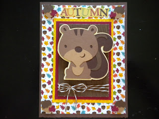 Cricut, Autumn Card, Create-A-Critter, Action Wobbles, 