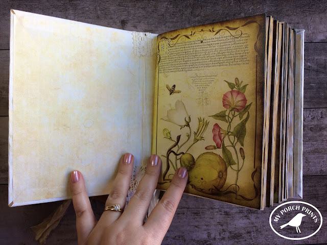 Summer Garden Junk Journal Cover Tutorial from My Porch Prints