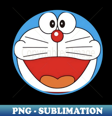 Doraemons face - Special Edition Sublimation PNG File - Create with Confidence