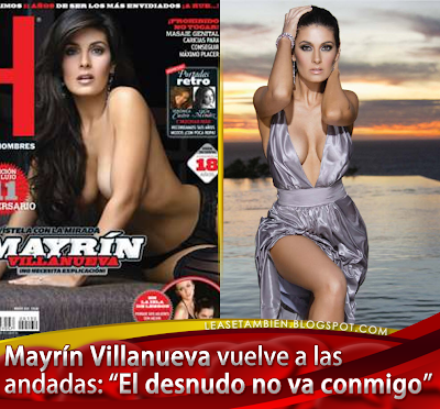 Mayr n Villanueva en revista H El desnudo no va conmigo