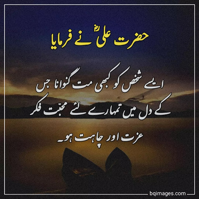 hazrat ali quotes in urdu for friends