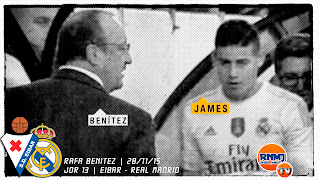 James, mejor centrocampista de la Liga sustituido frente al Eibar