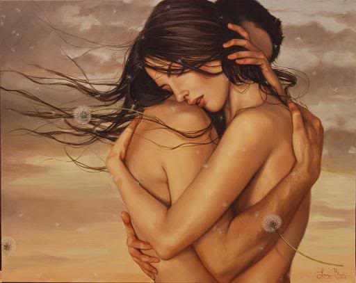 images of lovers embrace. to seduce you into a genuine love for life;