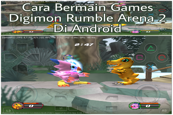 Cara Bermain Digimon Rumble Arena 2 PS2 Di Android