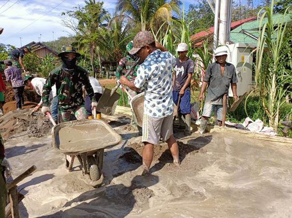 Semangat Gotong Royong Menunjang Keberhasilan TMMD Ke-111 Kodim 1207/Pontianak