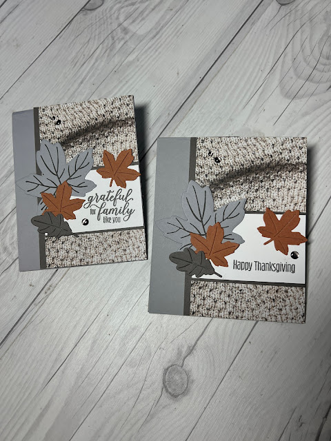 Fall Card using Stampin' Up! Autumn Leaves Stamp Set and Dies
