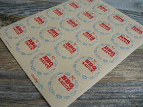 BBQ Sauce & Rub canning jar labels