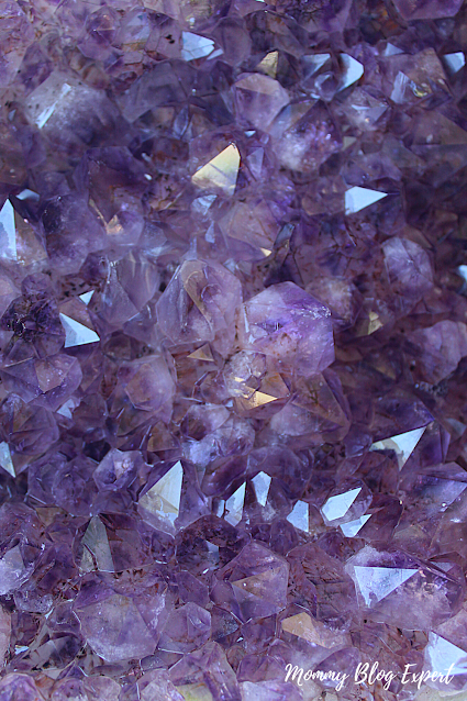 Amethyst Crystal Geode Natural Closeup