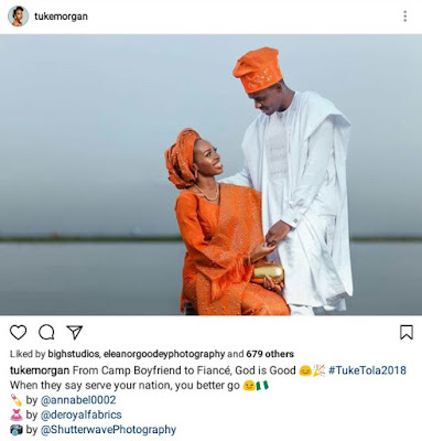 "From camp boyfriend to fiance" - Couple who met during NYSC set to wed