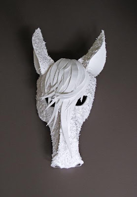 Beautiful Cut Paper Animal Masks by Flurry & Salk. Seen On lolpicturegallery.blogspot.com