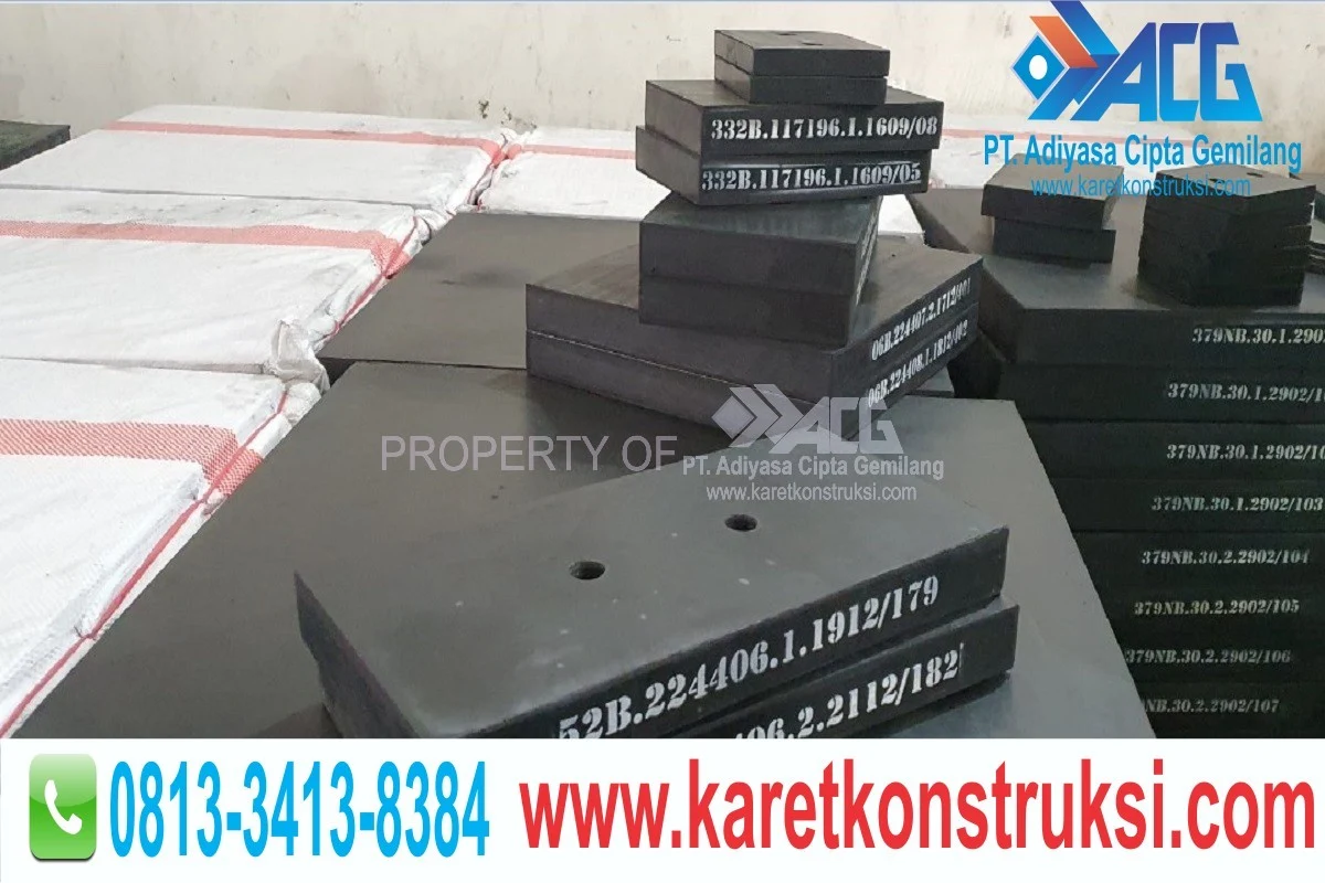 Penjual elastomeric bearing pads rubber bridge bearing Pontianak - Provinsi Kalimantan Barat