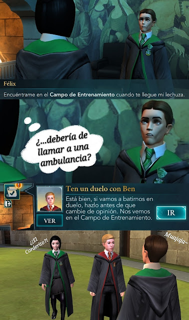 Hogwarts Mystery fotonovela prefecto Félix