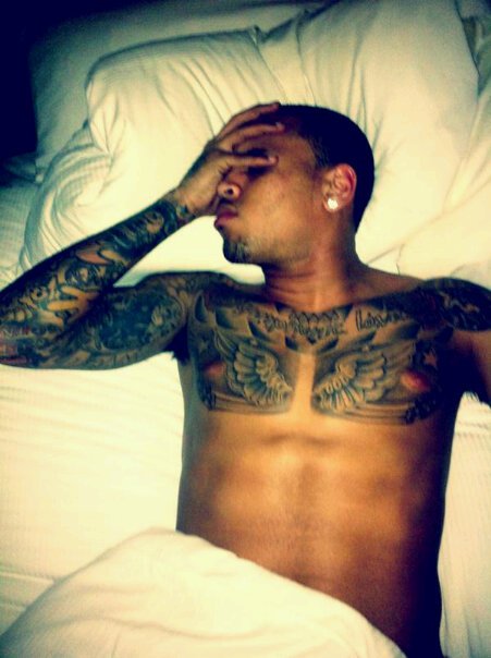 chris brown tattoos