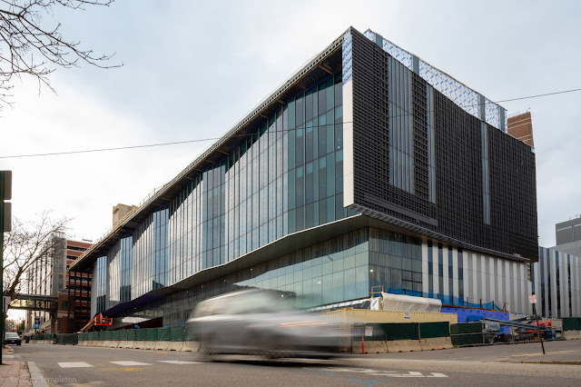 Portland, Maine - Maine Medical Center expansion construction April 2023