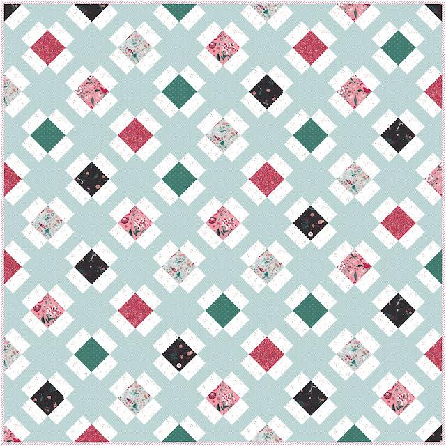 Garden Charm quilt pattern in Wintertale from Art Gallery Fabrics