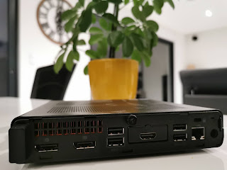 Mini PC HP EliteDesk 800 G4 face arrière
