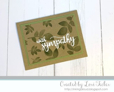 With Sympathy card-designed by Lori Tecler/Inking Aloud-stamps and dies from Avery Elle