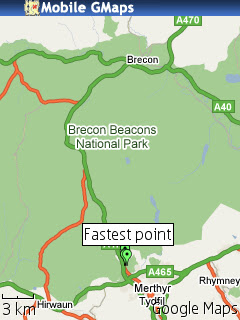 Brecons Track KML MGMap