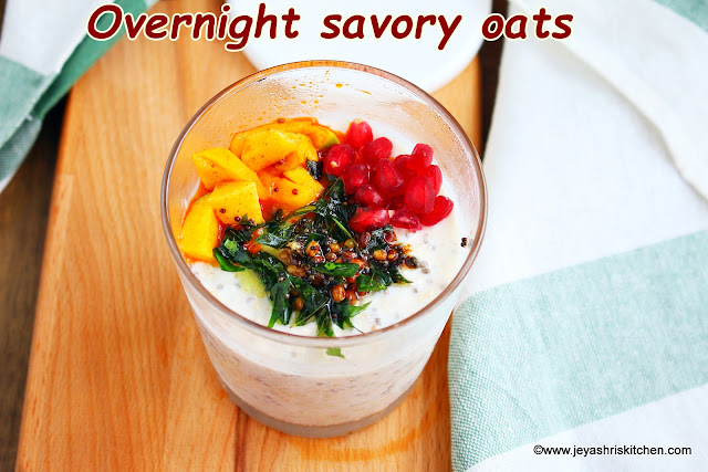 Overnight savory oats