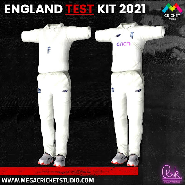 India Tour of England 2021 Test Kits with Sweaters for EA Cricket 07