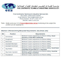 Abu Dhabi Vacancy Offshore