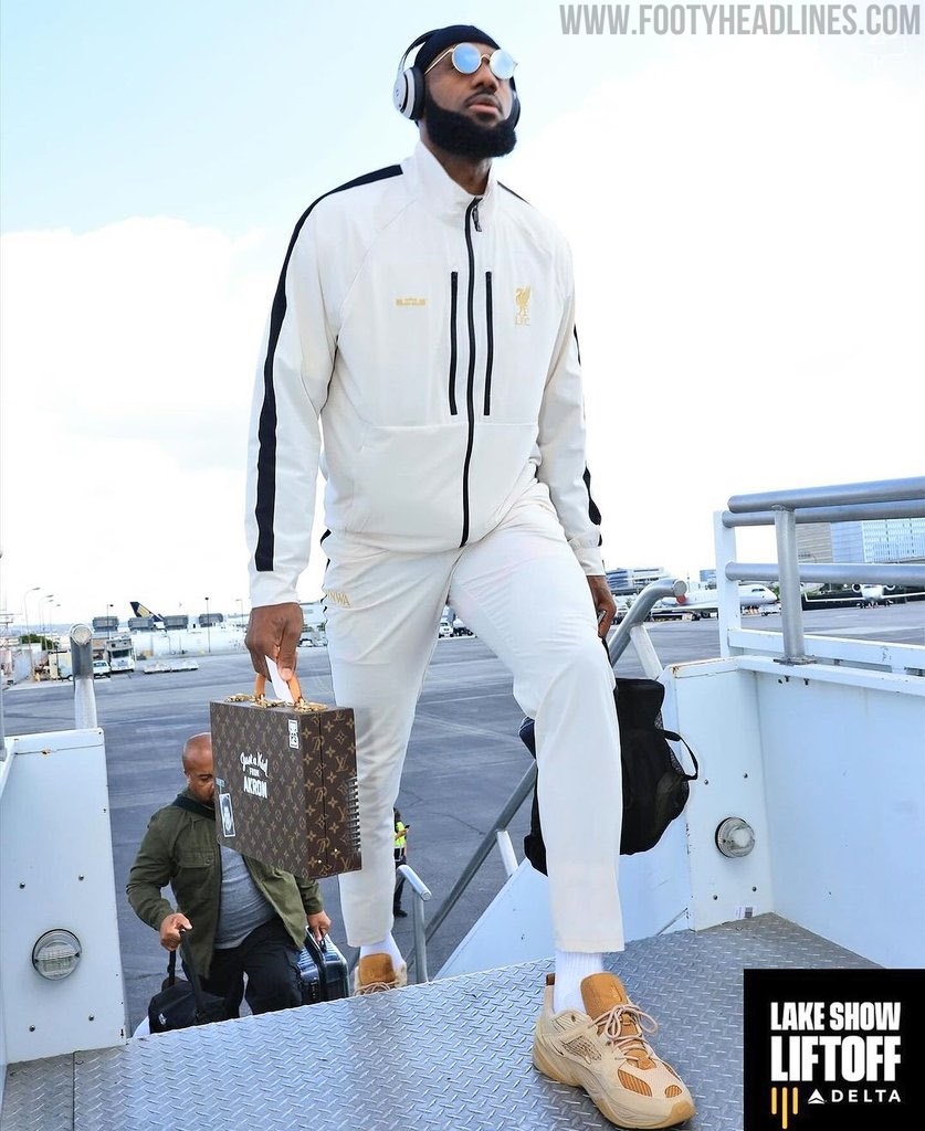 Leaked: LeBron James Wears Unreleased White/Gold Nike Liverpool 23-24  Collection + Kit to Be Released - Footy Headlines