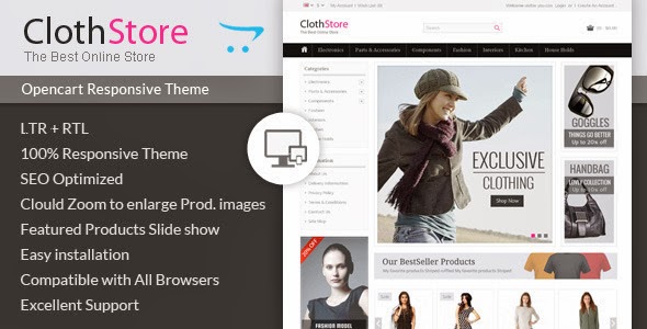 free Opencart Responsive Theme