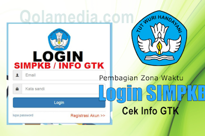 Pengumuman Pembagian Zona Waktu Login Simpkb / Cek Informasi Gtk