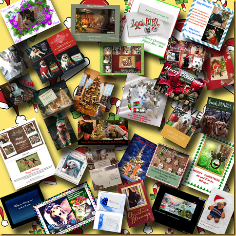 Chirstmas card collage