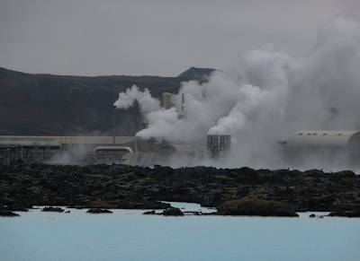 Harvesting geothermal energy.