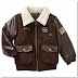 Leather bomber jacket for toddler boy