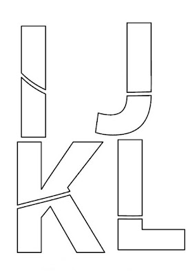 Moldes de Letras IJKL