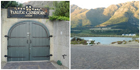 Jantar no Haute Cabrière, Franschoek - África do Sul