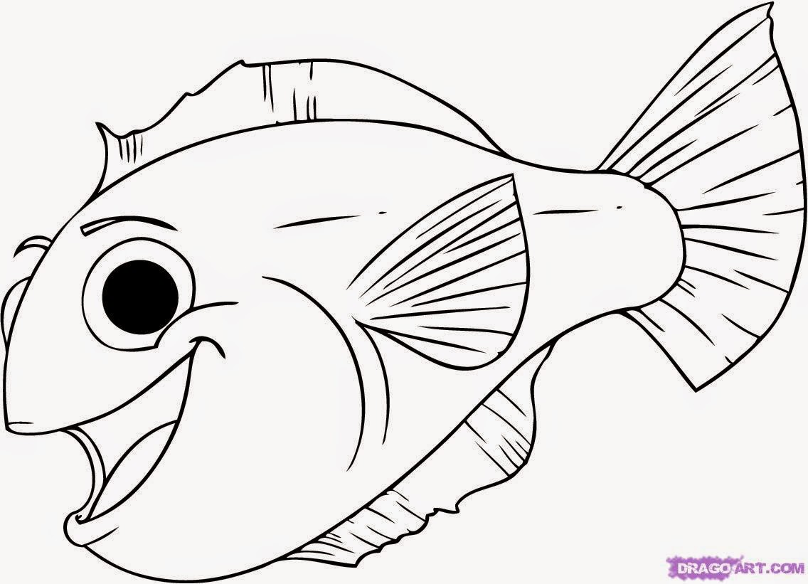 How To Draw Cartoon Fish