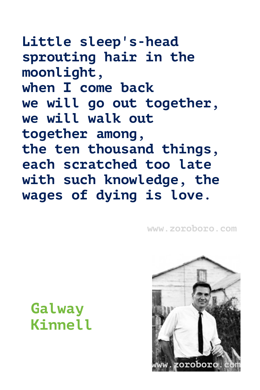 Galway Kinnell Quotes, Galway Kinnell Poems, Galway Kinnell Poetry, Galway Kinnell Books Quotes, Galway Kinnell.