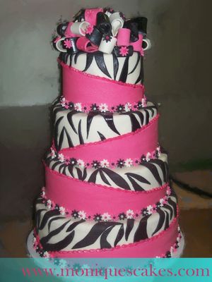 Zebra Birthday Cakes on Jadorelux  Sweet 16 Cake Ideas