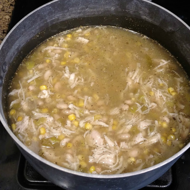 Make a flavorful white bean chicken chili in only 20 minutes from stove to bowl!