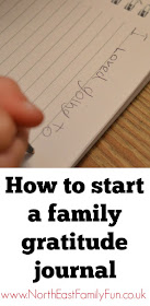 How to start a family gratitude journal with your children.
