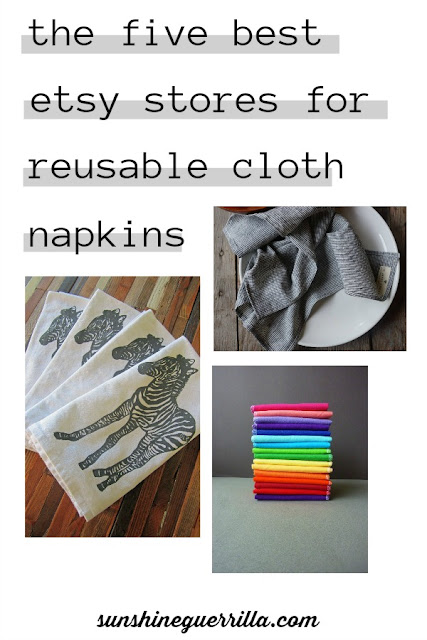 The Five Best Etsy Stores for Reusable Cloth Napkins 