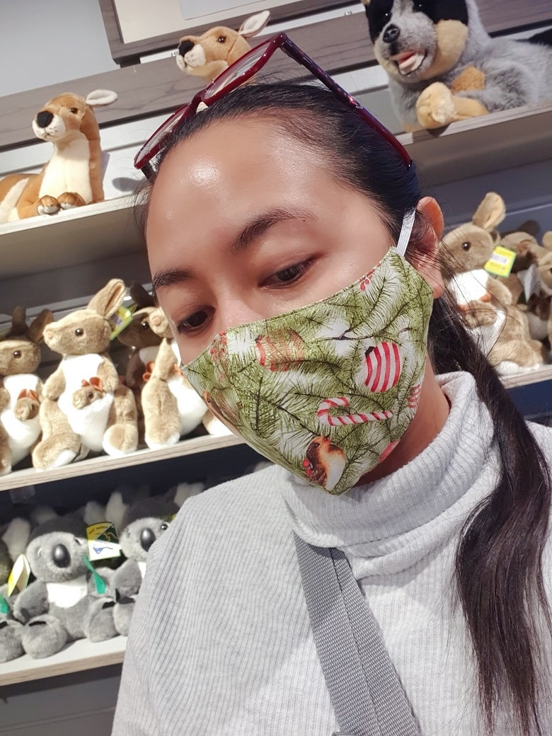 Christmas print facemask