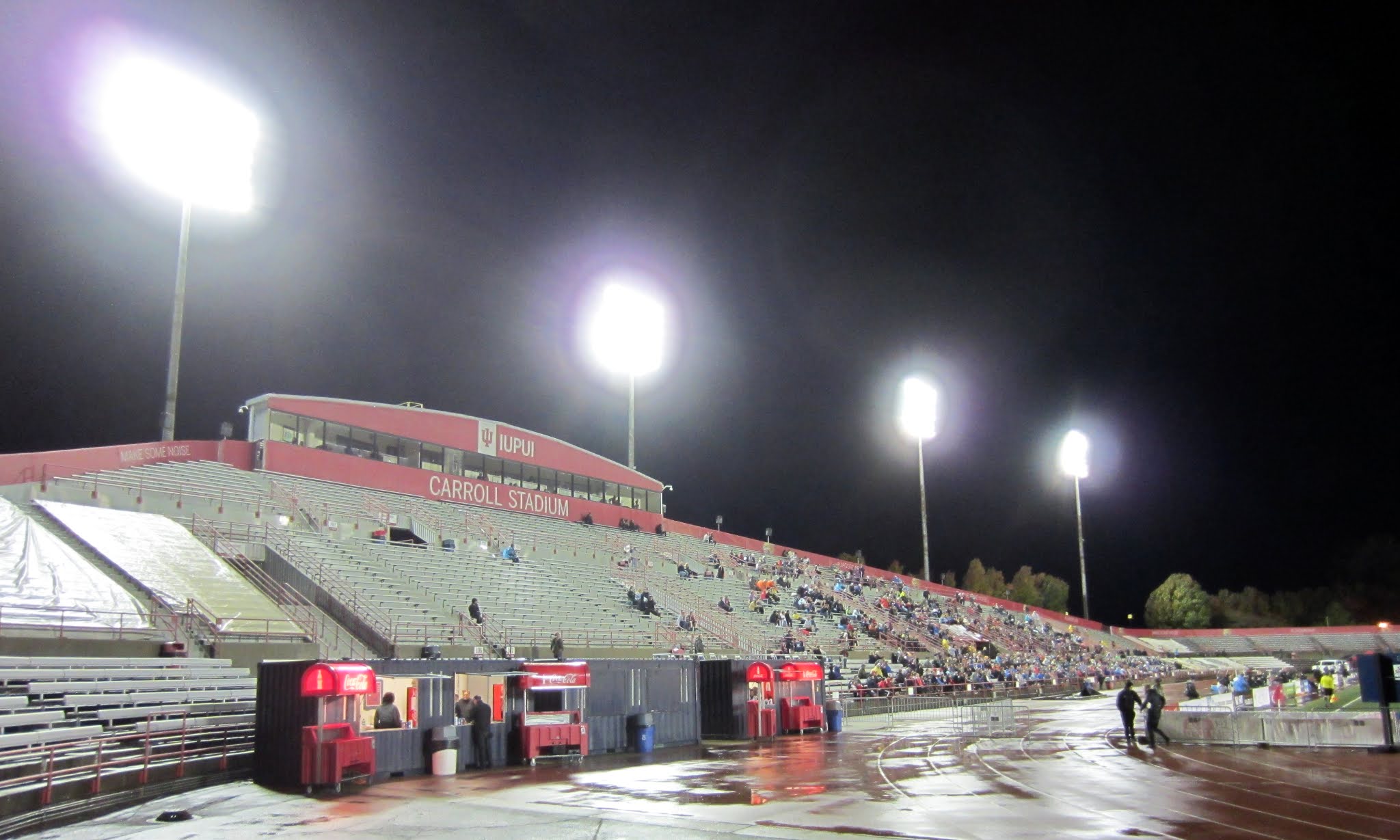 Concession stands inside Carroll Stadium, IUPUI