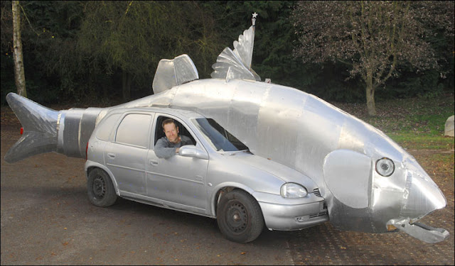 Bass Fish Art Car