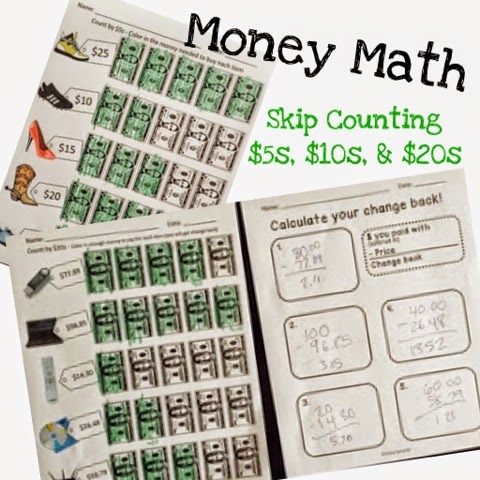 skip counting money math 5s 10s and 20s breezy special ed