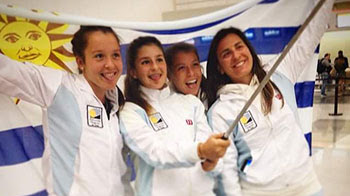 Delegación uruguaya viajó a Dominicana para jugar por la Fed Cup