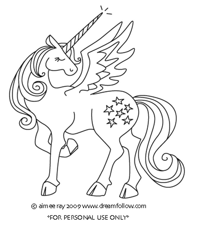 Unicorn Coloring Pages Free, New Concept!