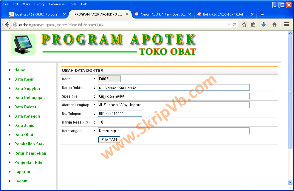 Skripsi Sistem Informasi Apotek
