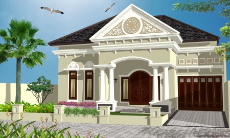 Gambar desain rumah eropa glamor klasik