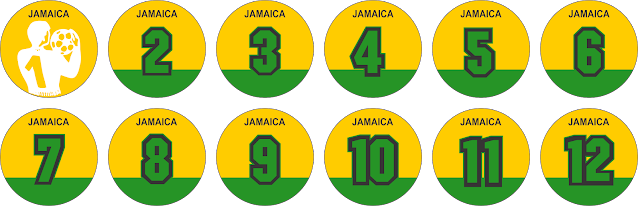 JAMAICA CHAMBURCY-CONCACAF PLACAR PLACAR ESCUDO BOTÃO ARTE BOTÃO TIME BOTÃO PLACAR GULIVER