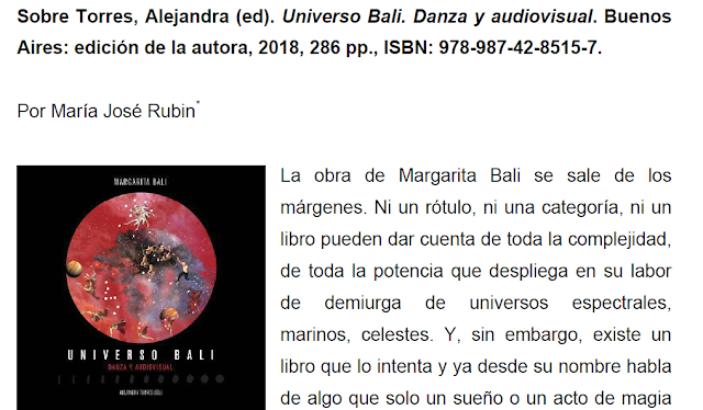  Reseña sobre Universo Bali por Rubin para Imagofagia 18